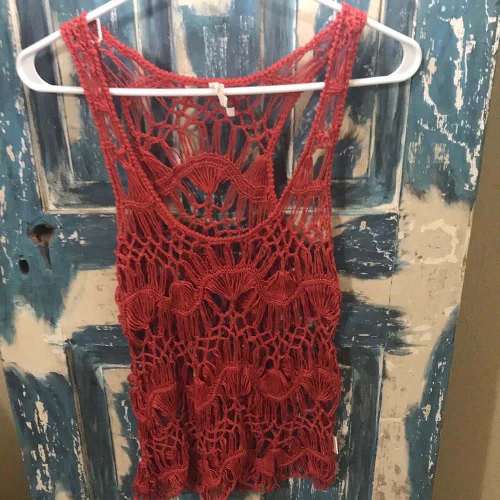 Crocheted tank top